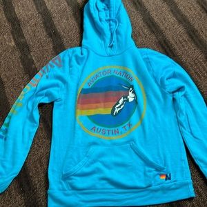Aviator nation blue hoodie size medium